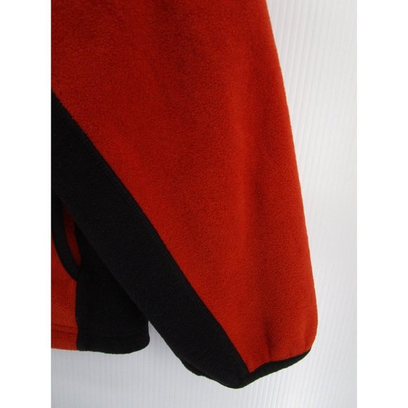 VINTAGE American Eagle Jacket Large Orange Performance Fleece 1/4 Zip* - Picture 3 of 13
